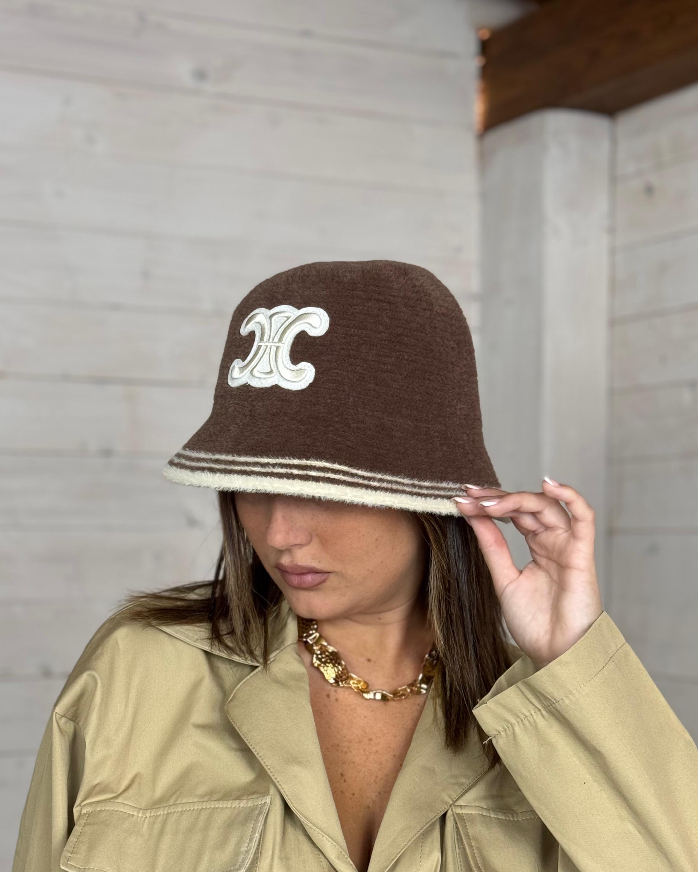 Cappello Mod.Chanel Marrone e panna