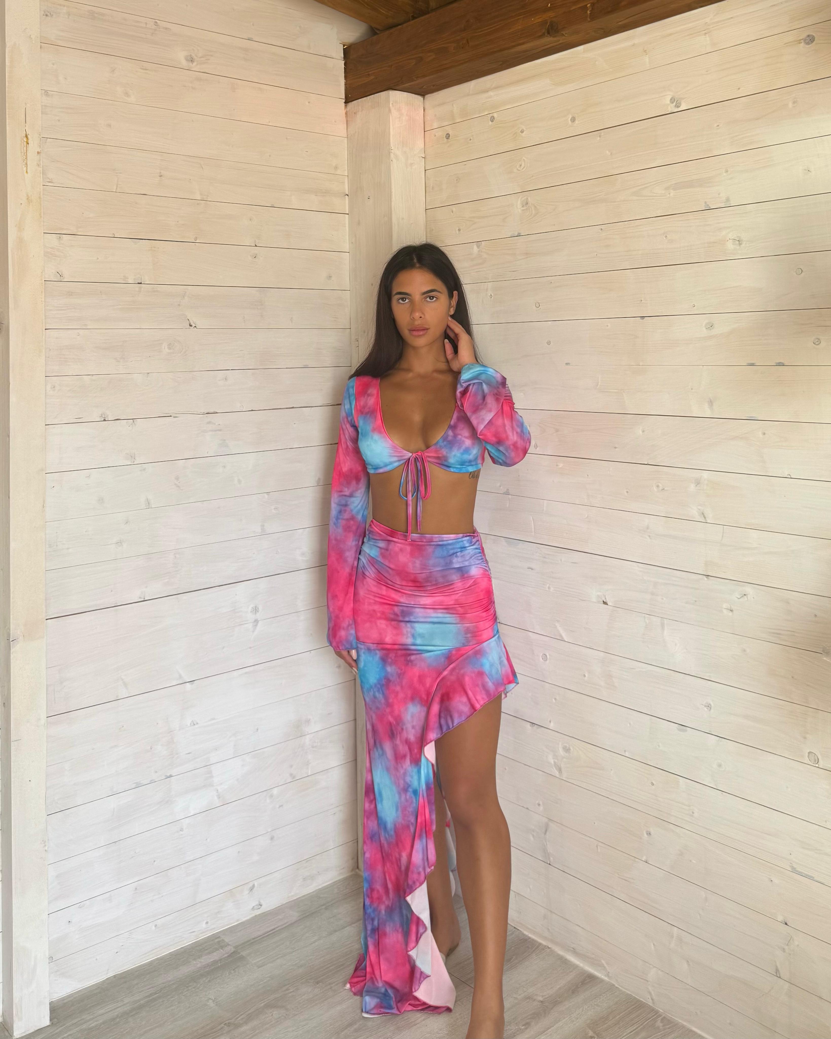 Coordinato Ariel Fuxia\Celeste