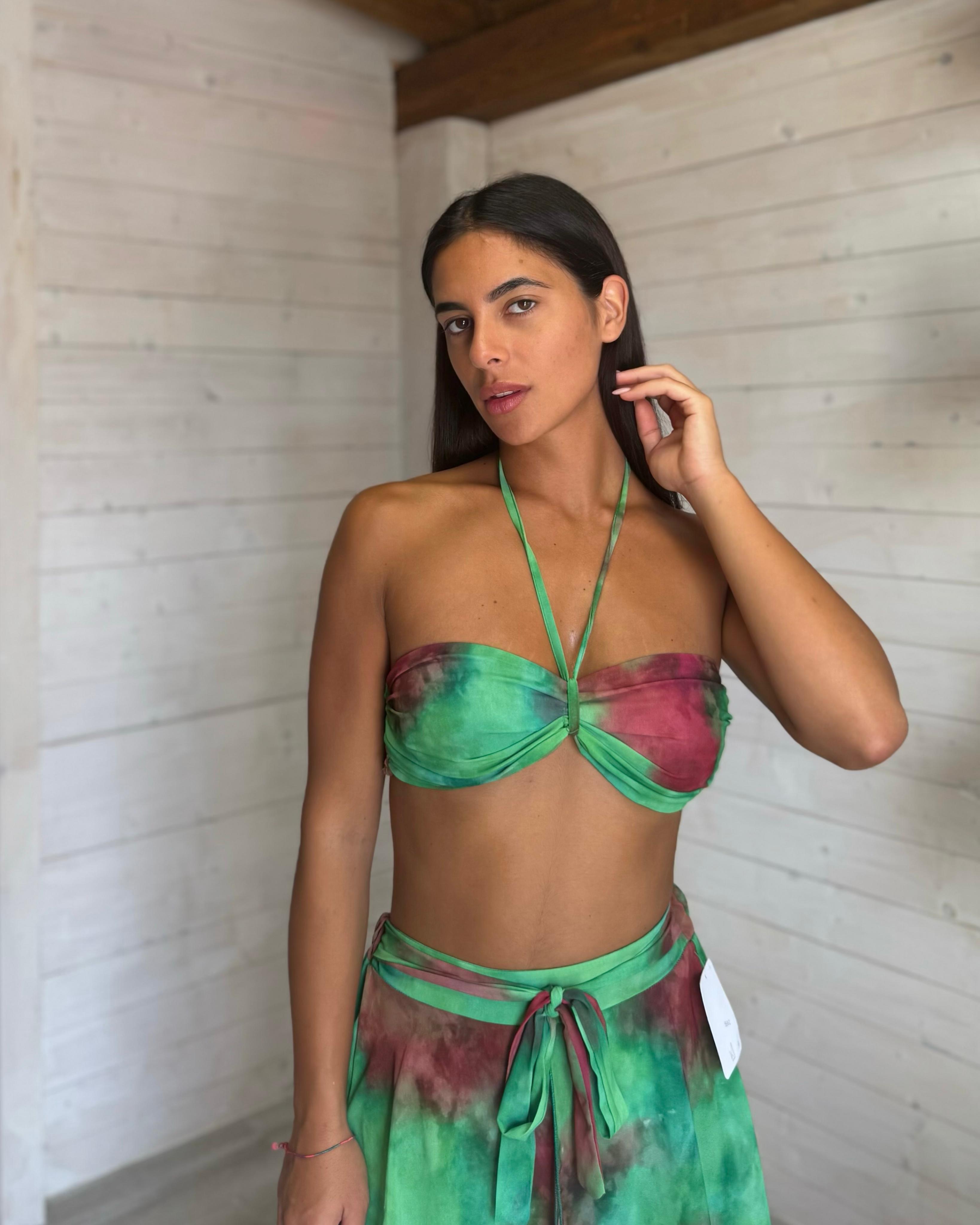 Coordinato Sunset Verde\Rosso