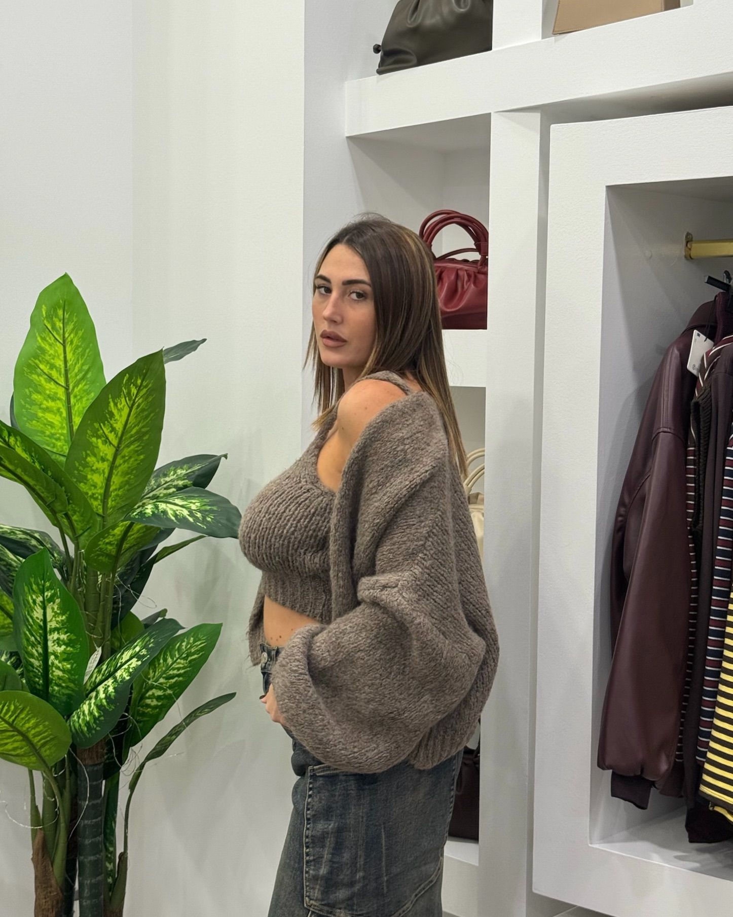 Cardigan+Top Lolly Beige