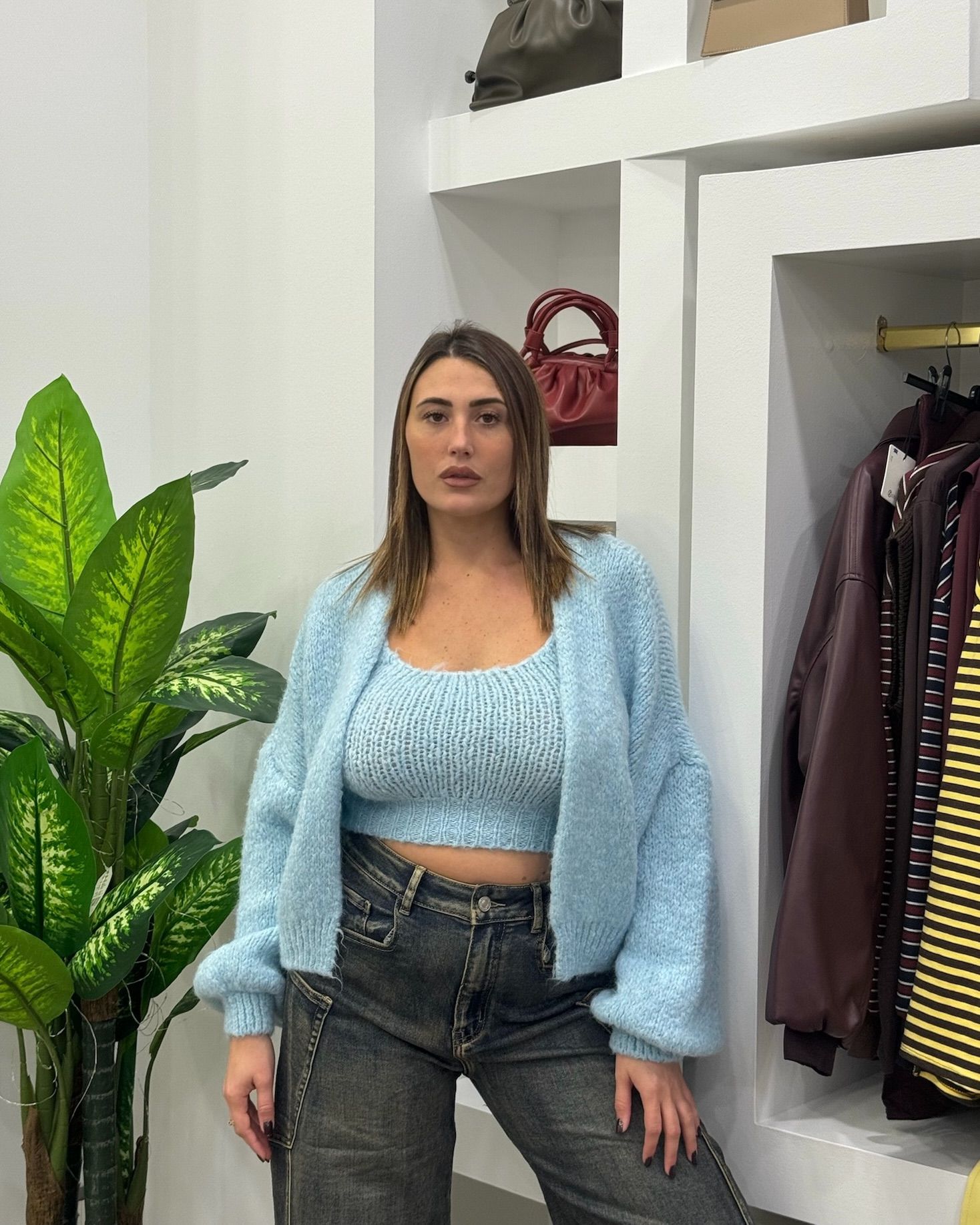 Cardigan+Top Lolly Celeste