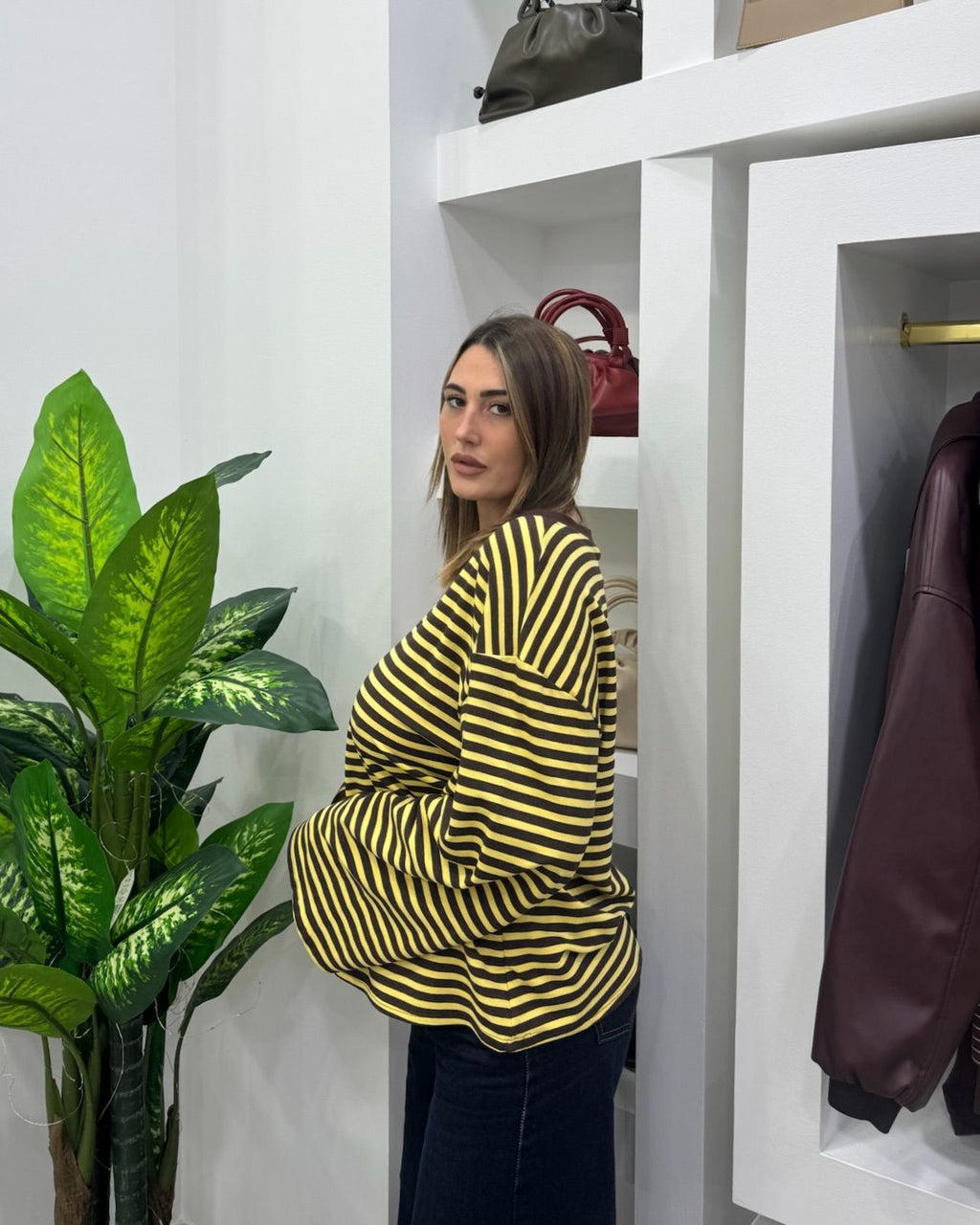 Maglia Sandy Gialla/Marrone