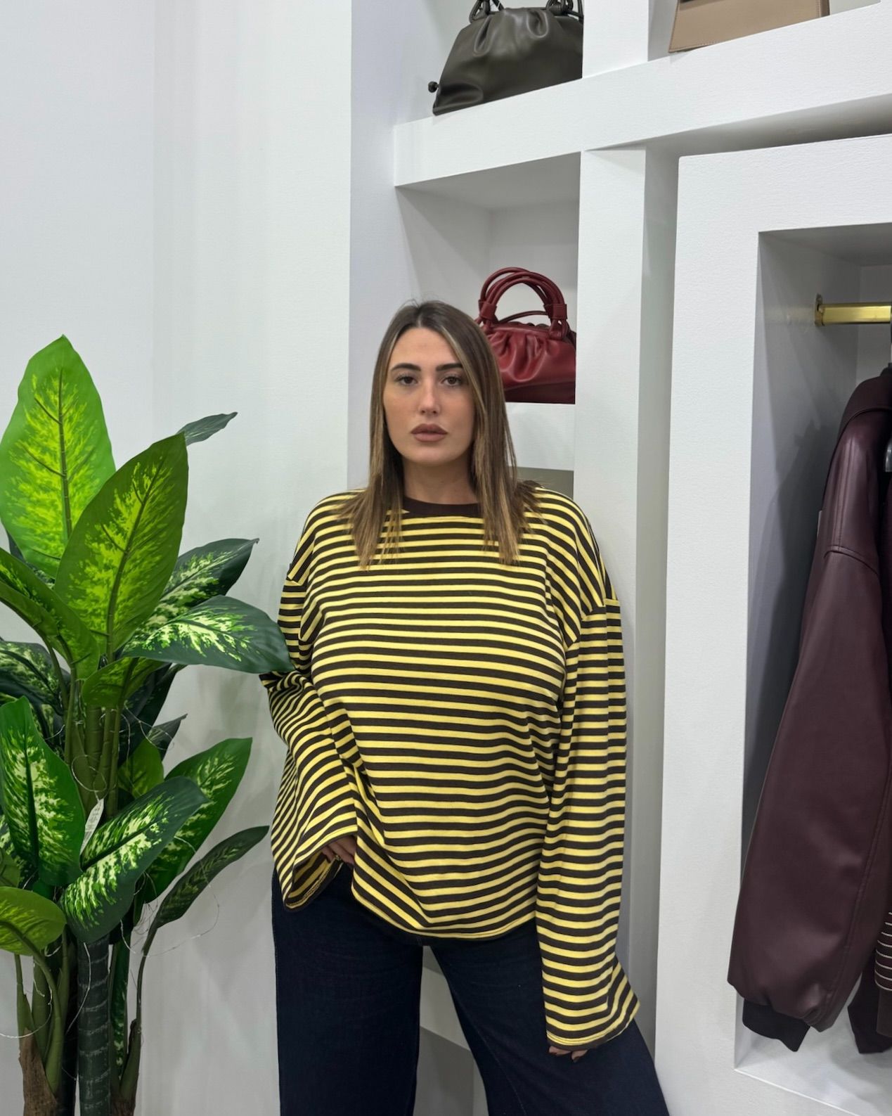 Maglia Sandy Gialla/Marrone