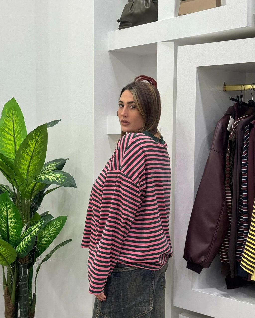 Maglia Sandy Verde/Rosa