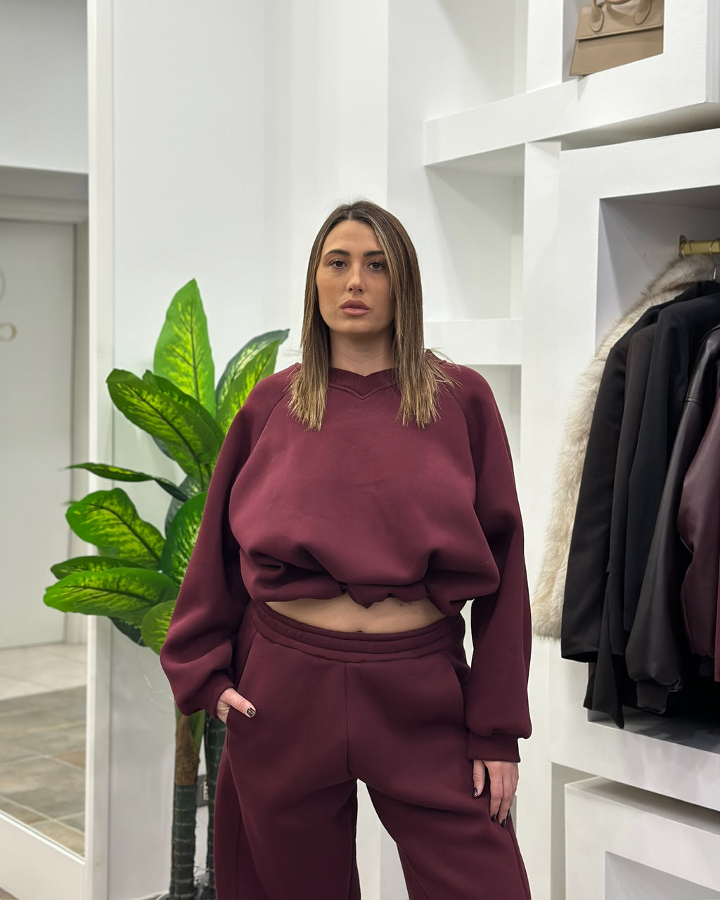 Completo Tuta Jasmine Bordeaux