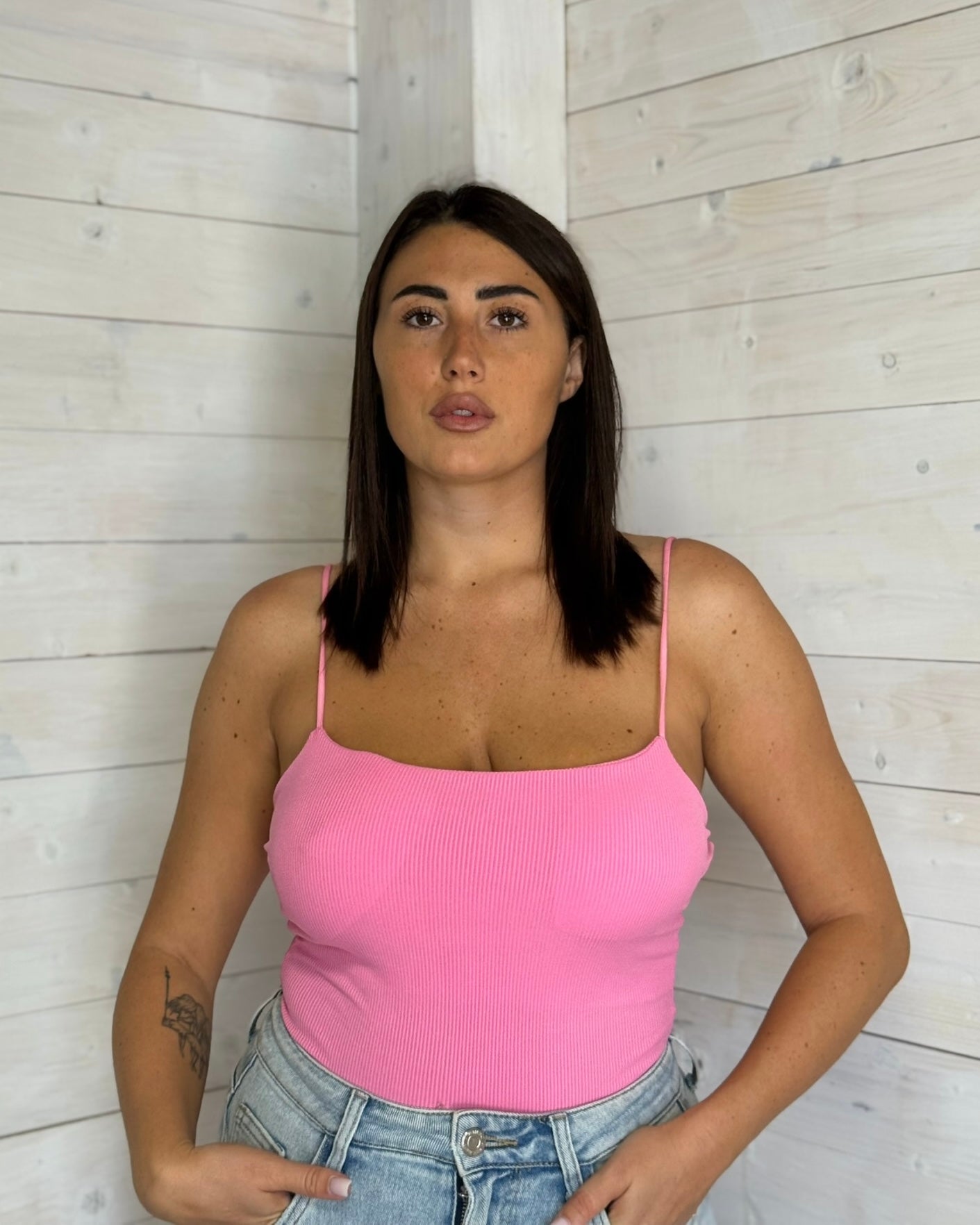 Canotta Costine Rosa