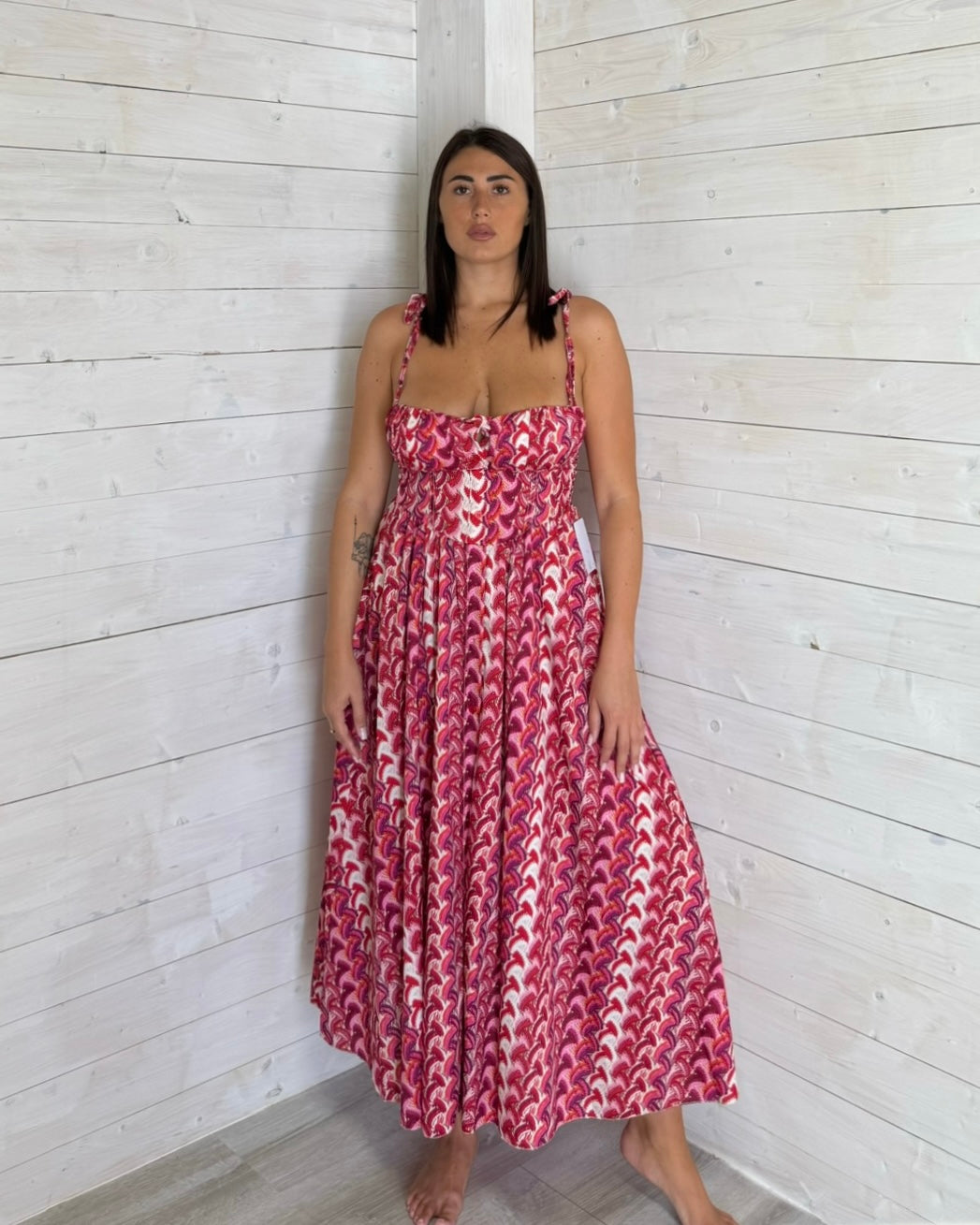 Abito Marea Rosso/Fuxia