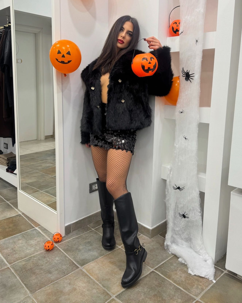 Gonna Paillettes Nera