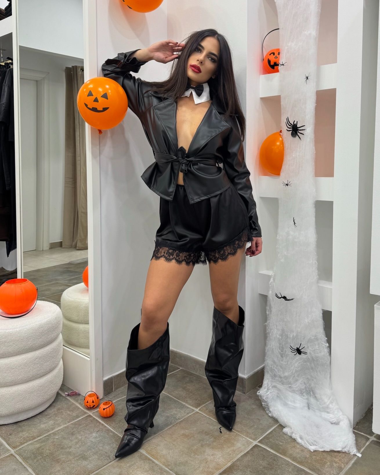 Giacca Ecopelle Black