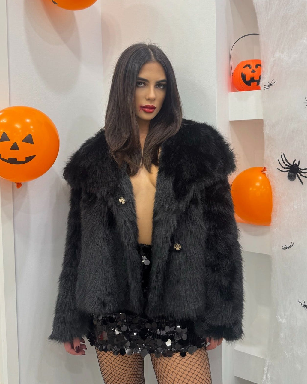 Gonna Paillettes Nera