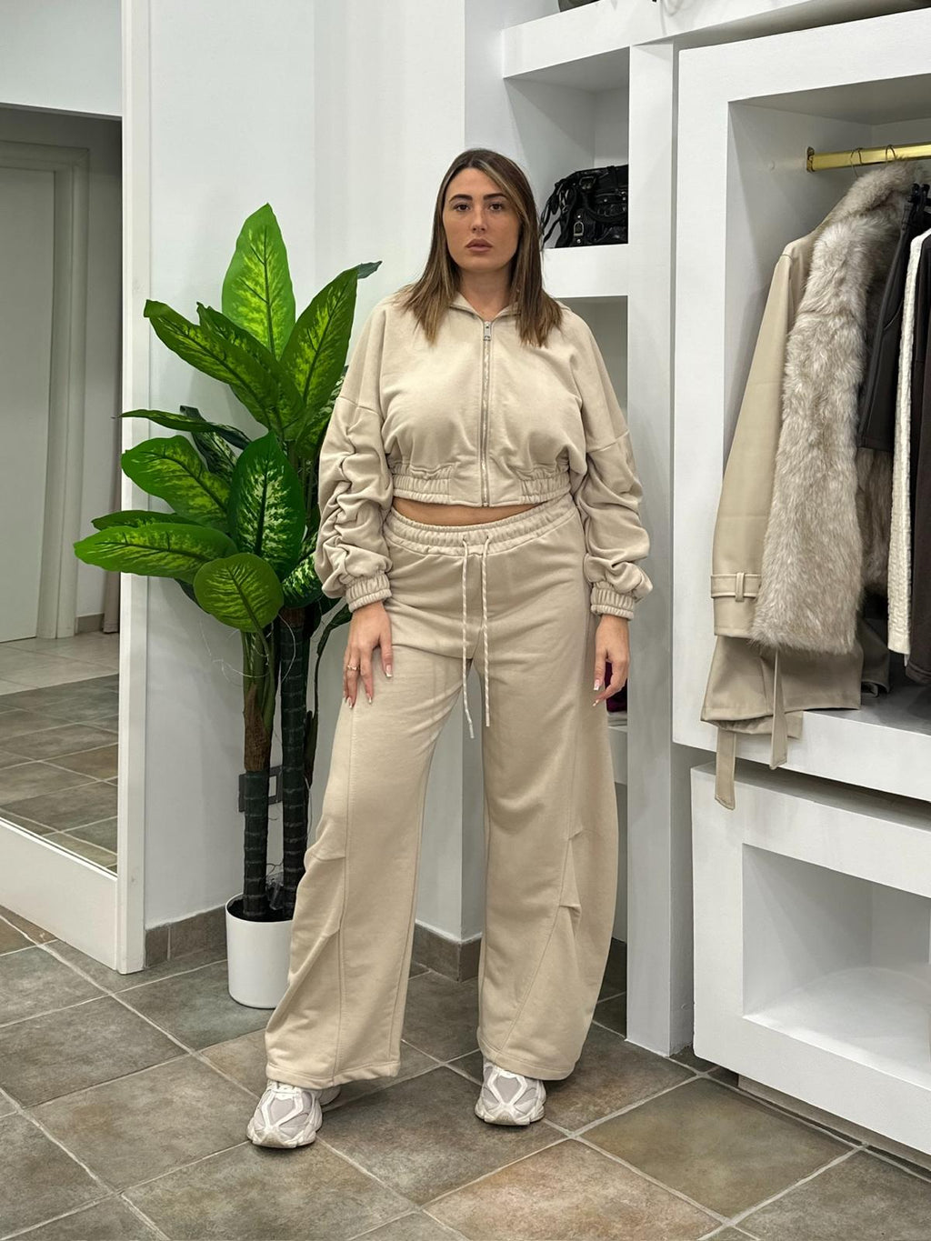 Completo Tuta Elodie Beige