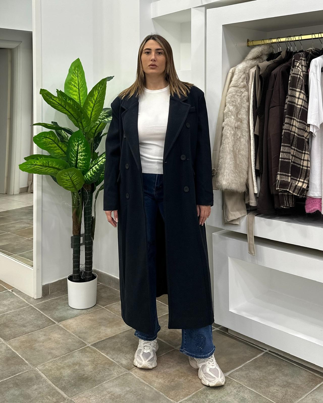 Cappotto Hailey Blu Notte