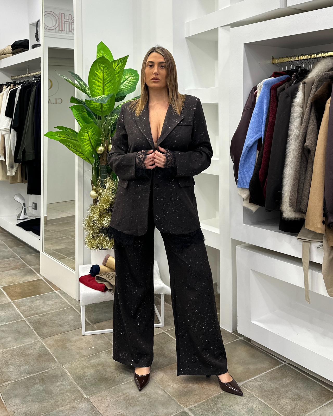 Pantalone Scintillio Marrone