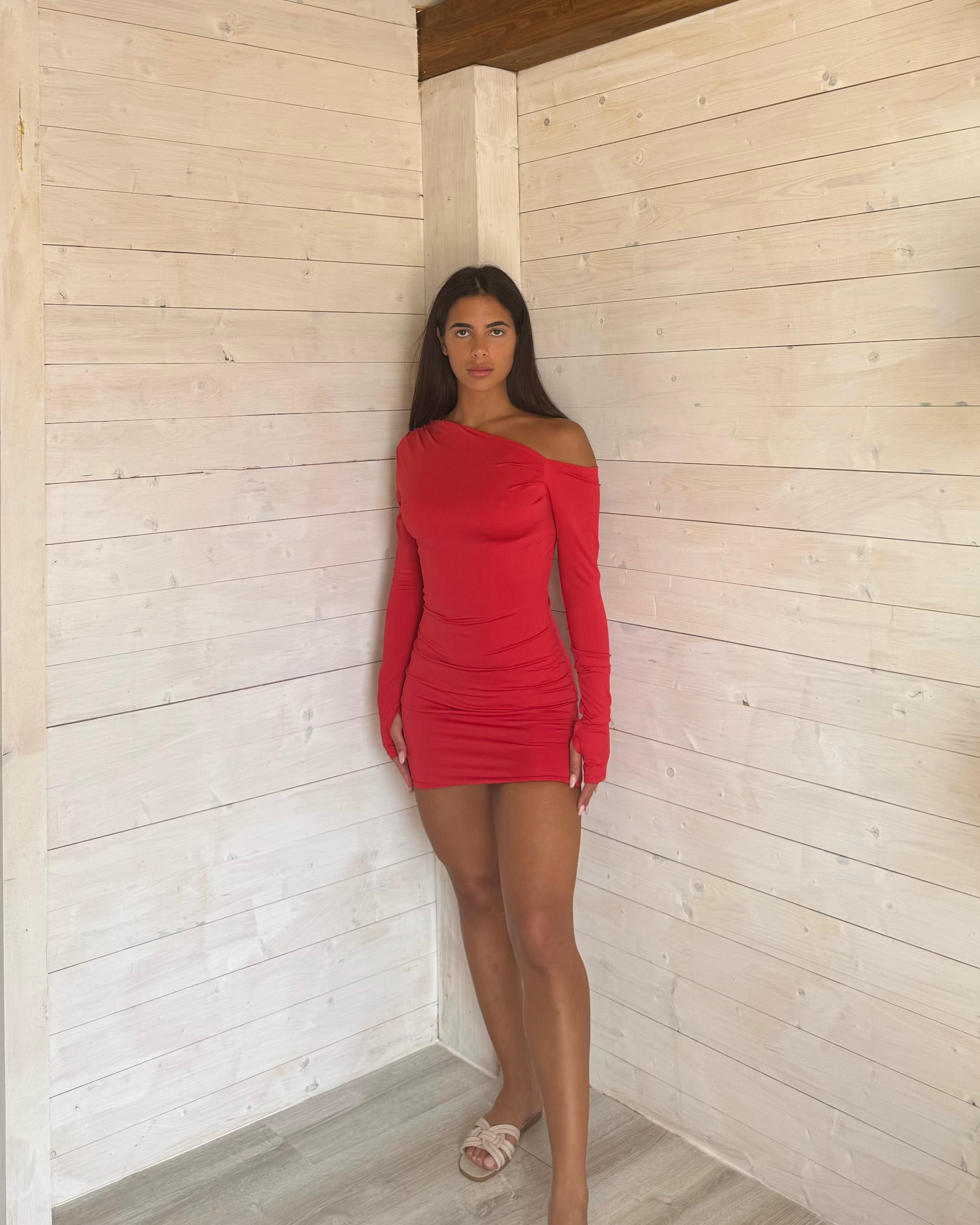 Abito Clarissa Rosso