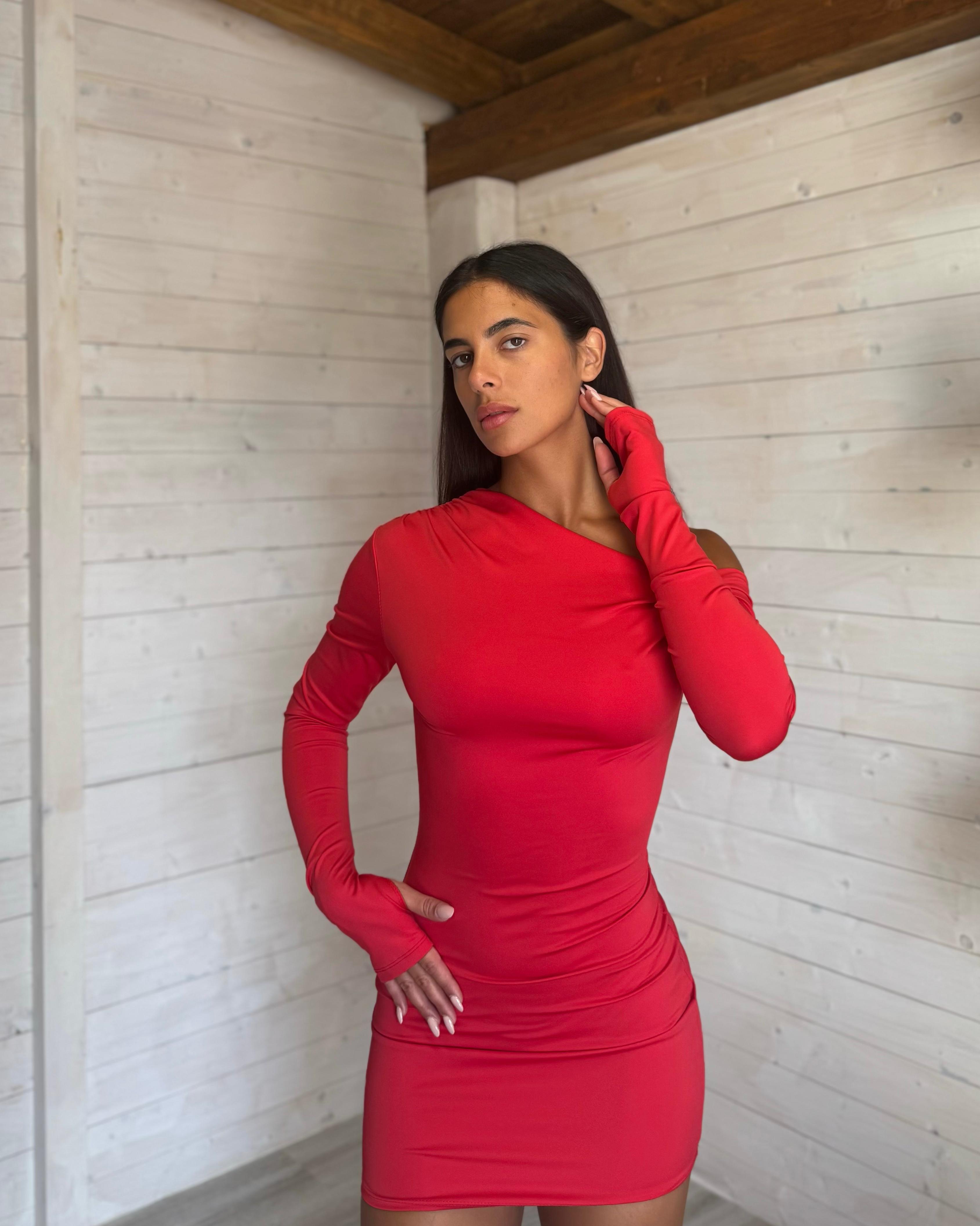 Abito Clarissa Rosso