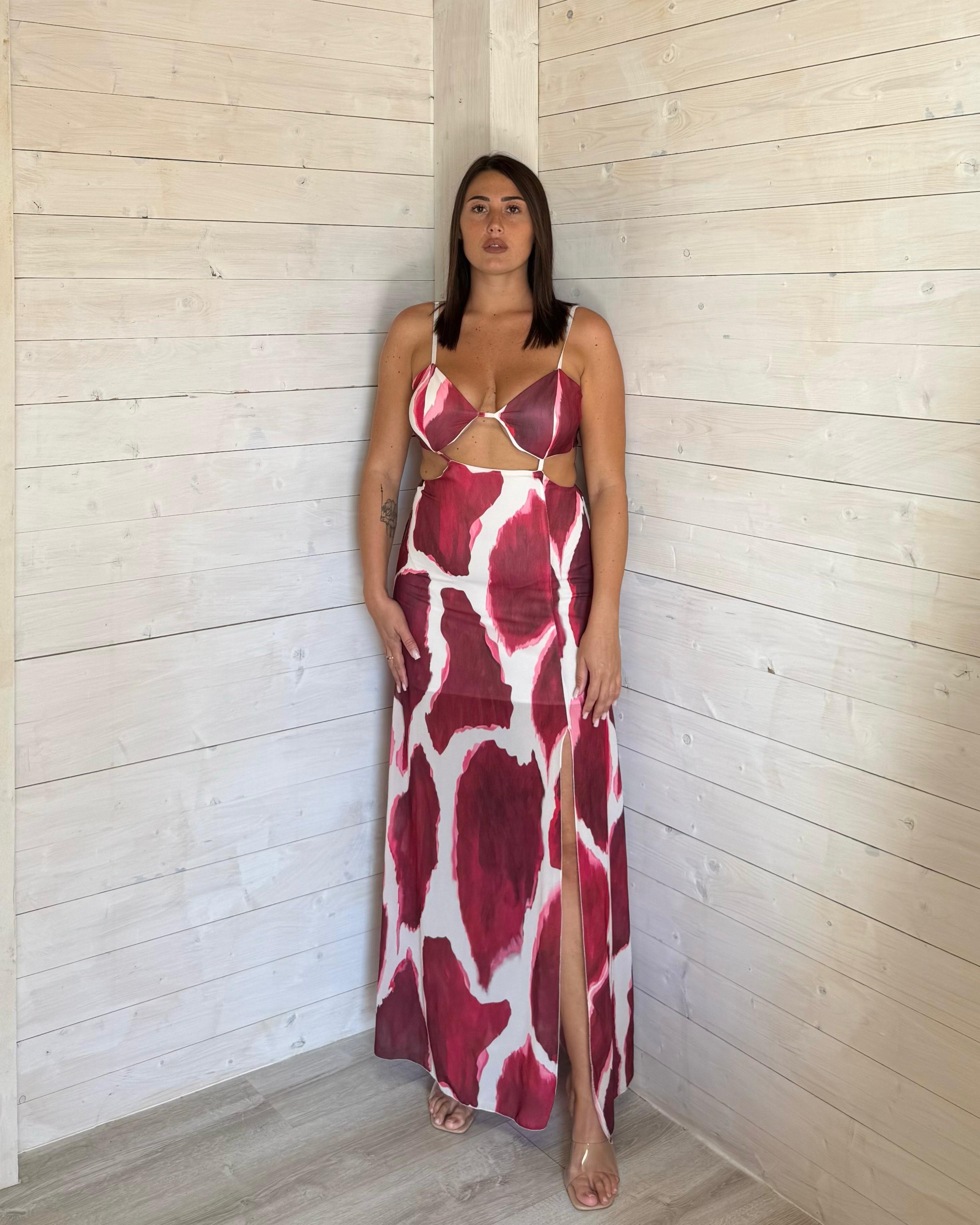 Abito Romantica Bordeaux