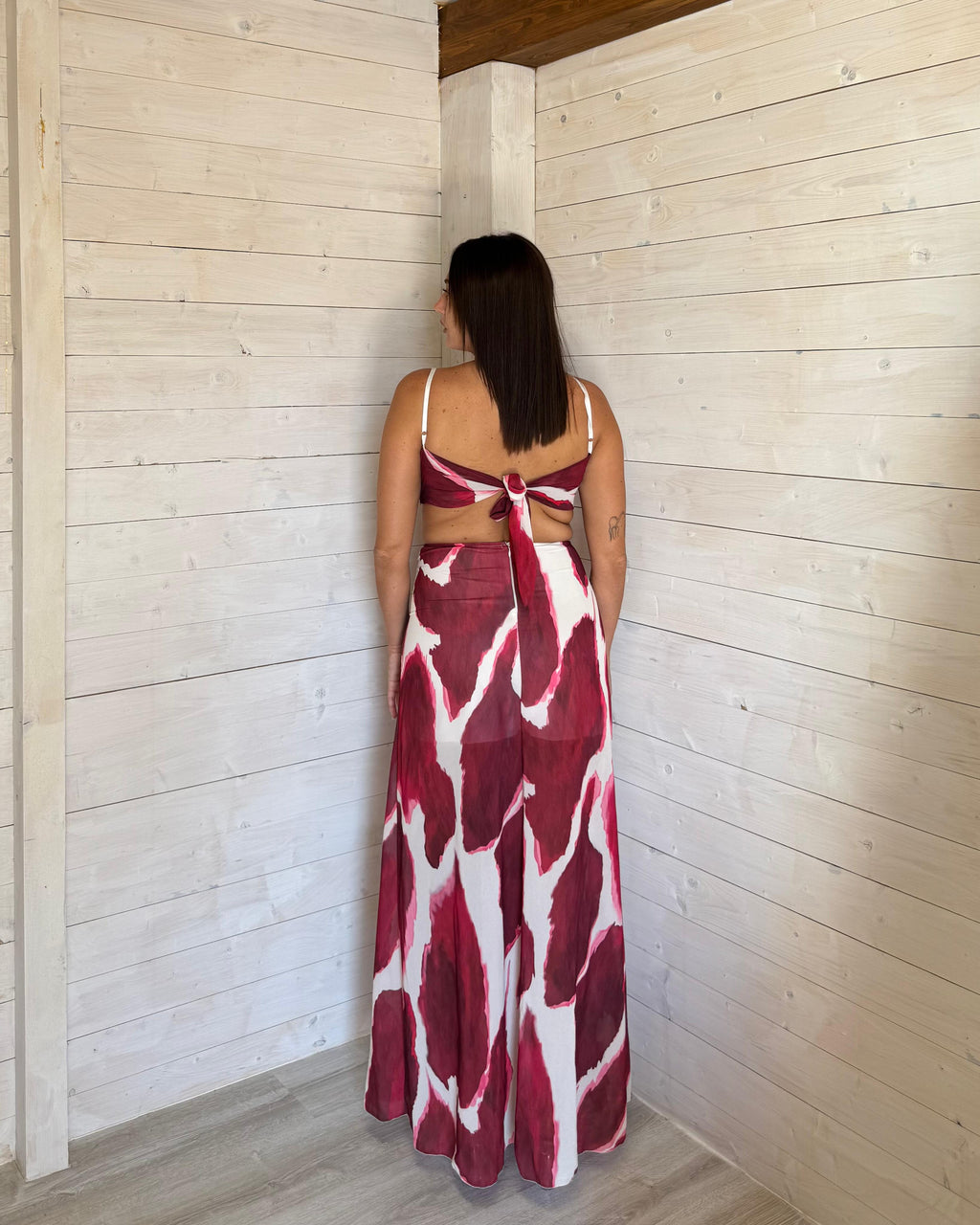 Abito Romantica Bordeaux