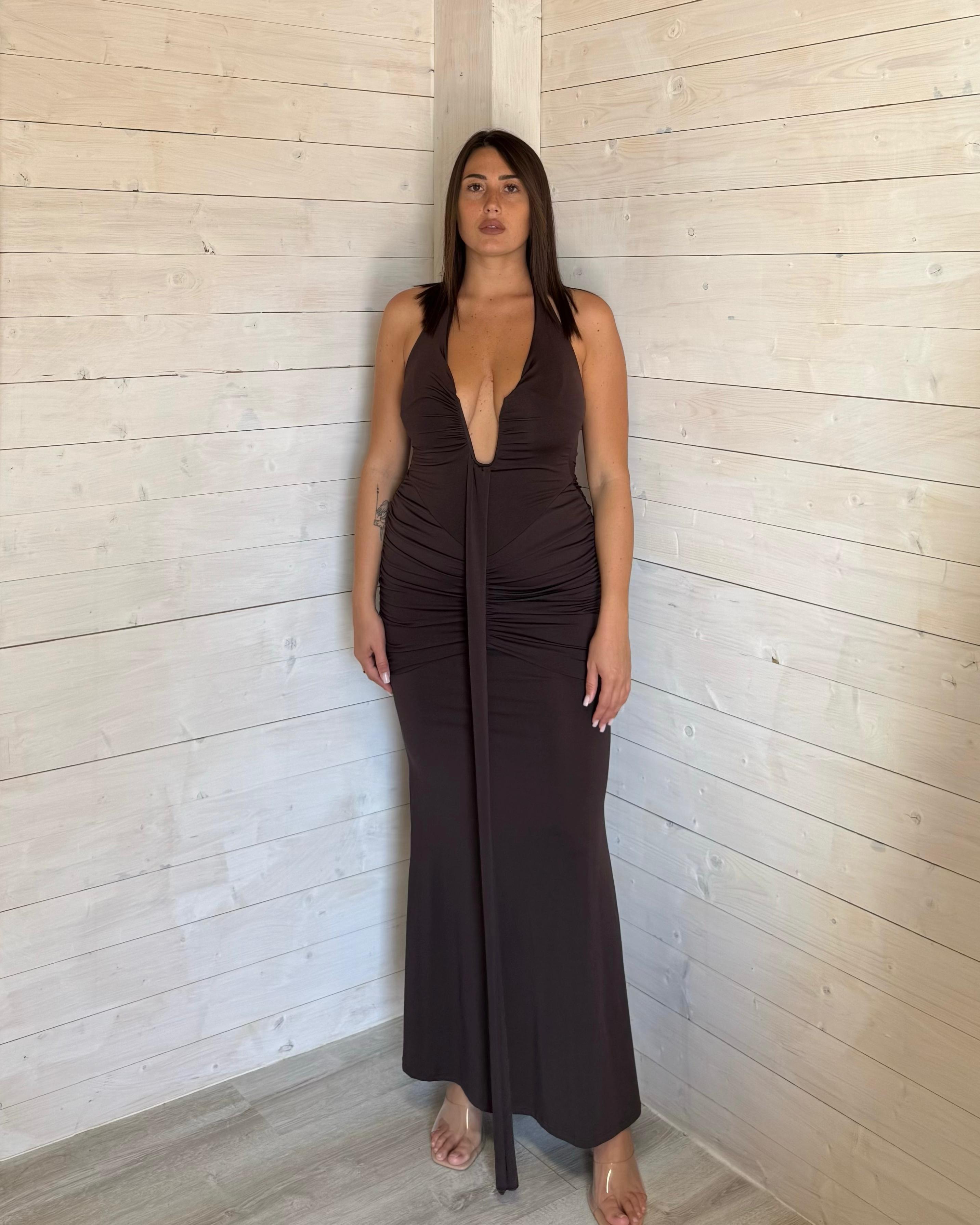 Abito Diana Marrone