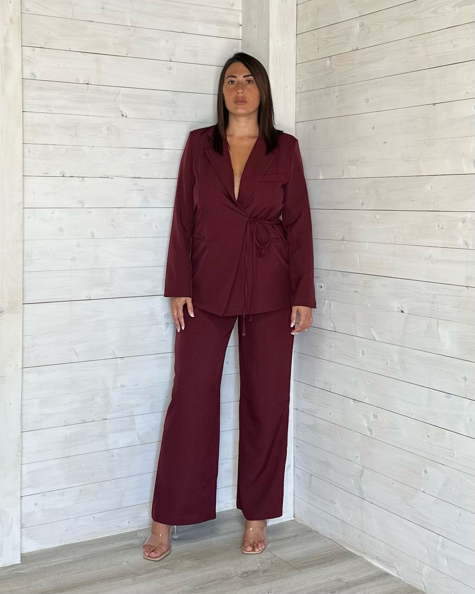 Completo Iris Borgogna