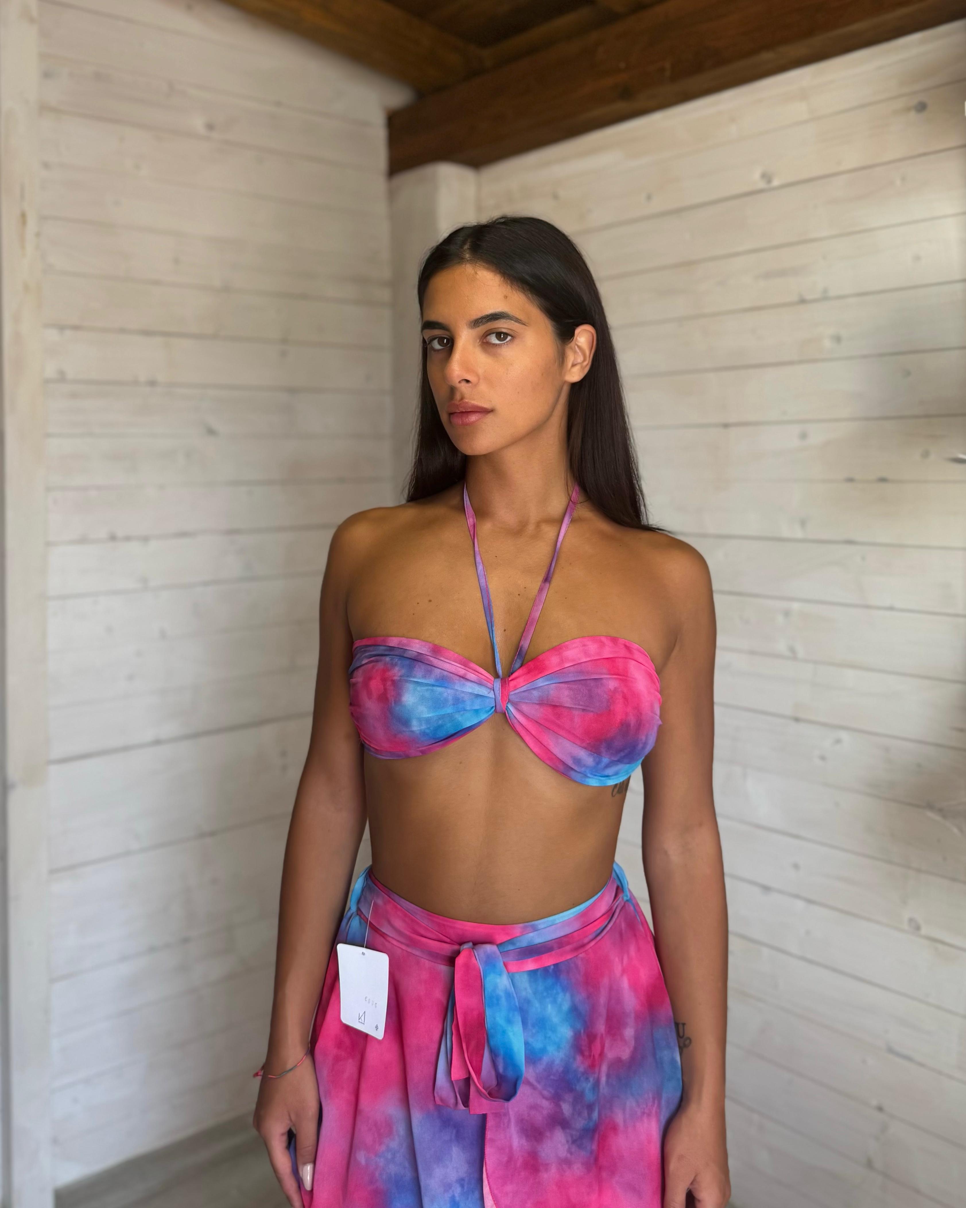 Coordinato Sunset Fuxia\Celeste