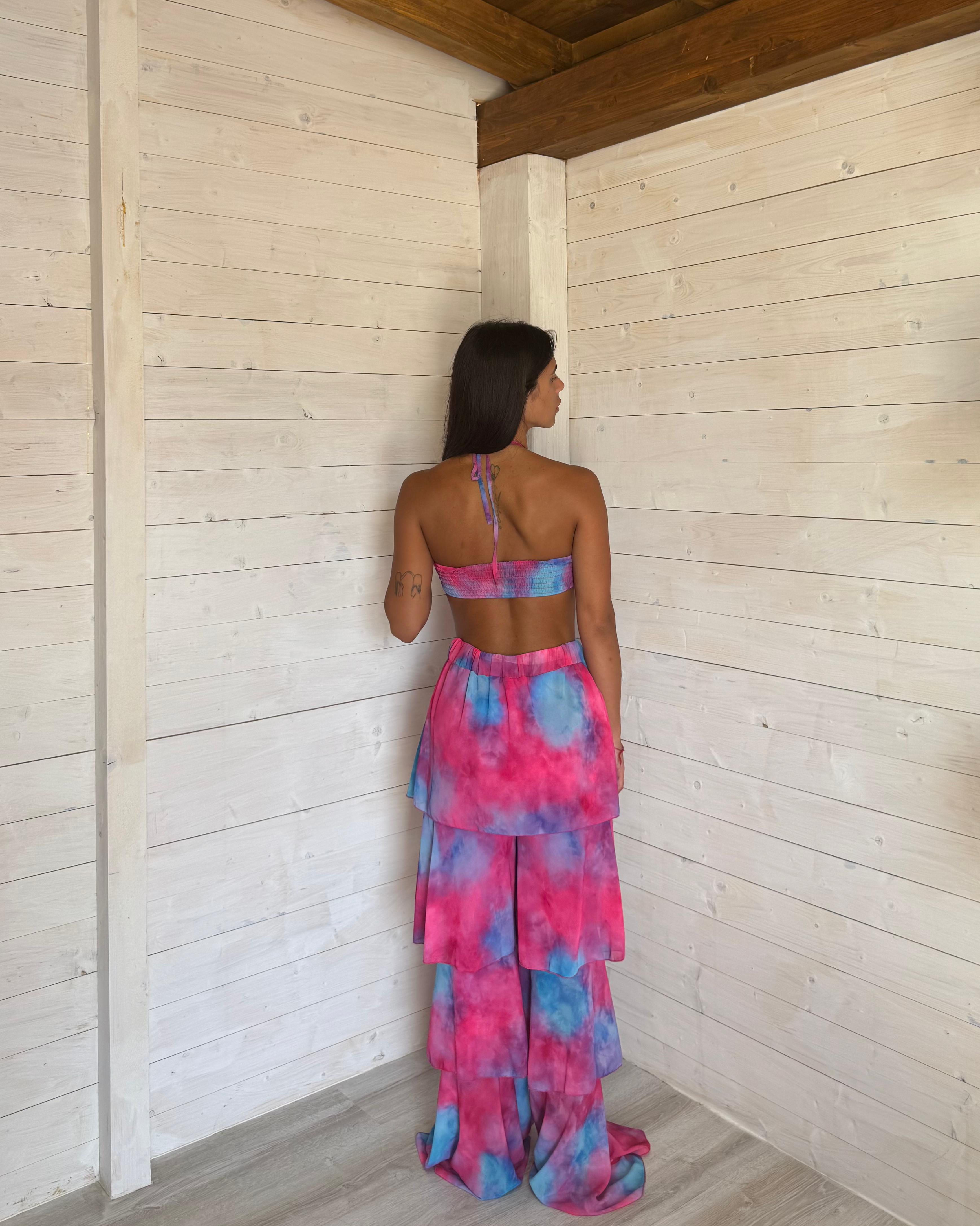 Coordinato Sunset Fuxia\Celeste