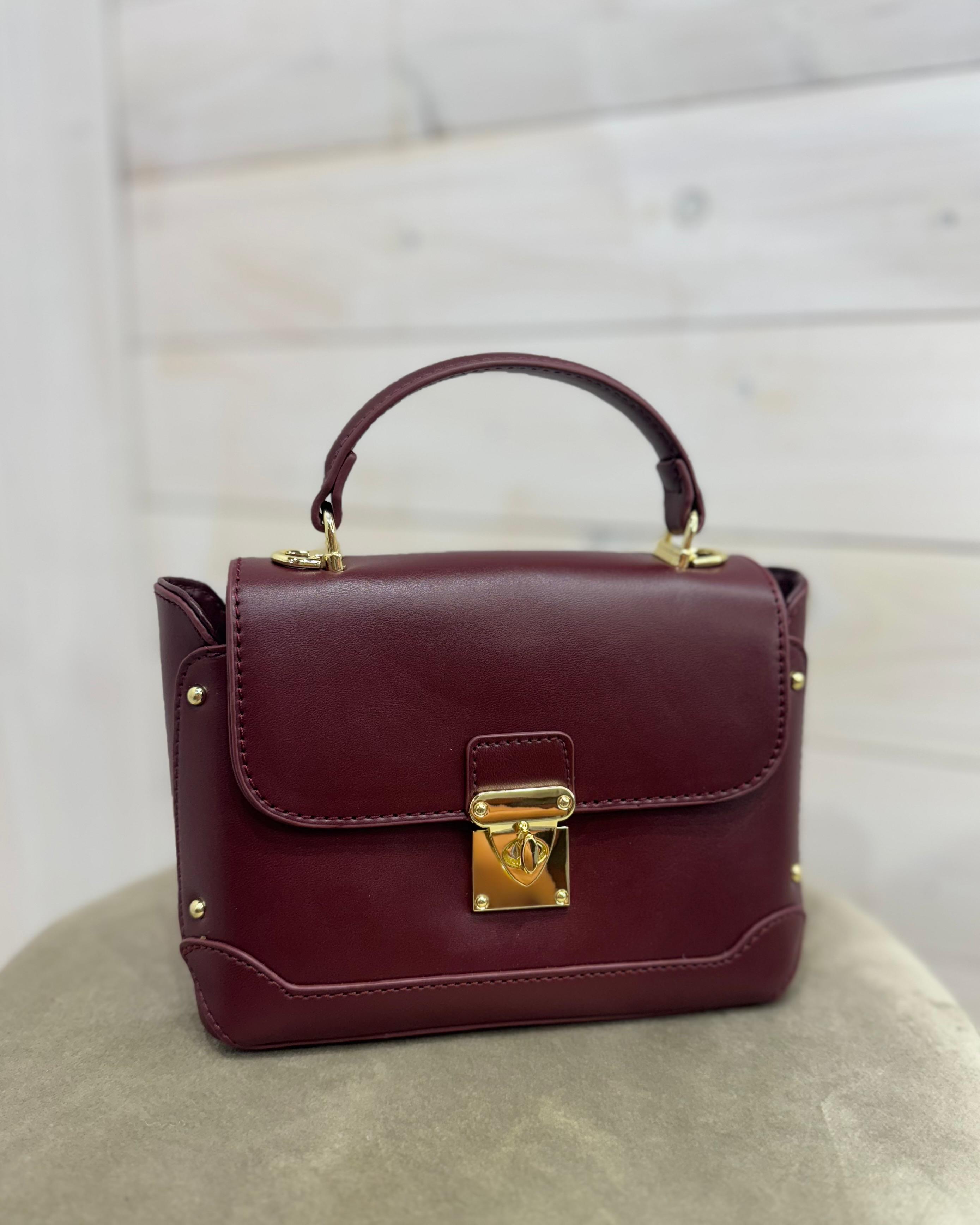 Borsa Mini Kelly Borgogna