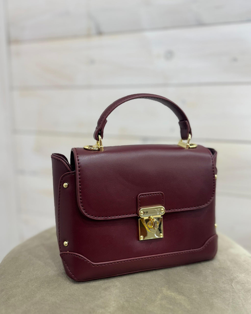 Borsa Mini Kelly Borgogna
