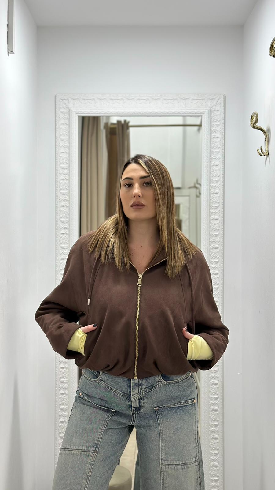 Giacchino Camoscio Marrone