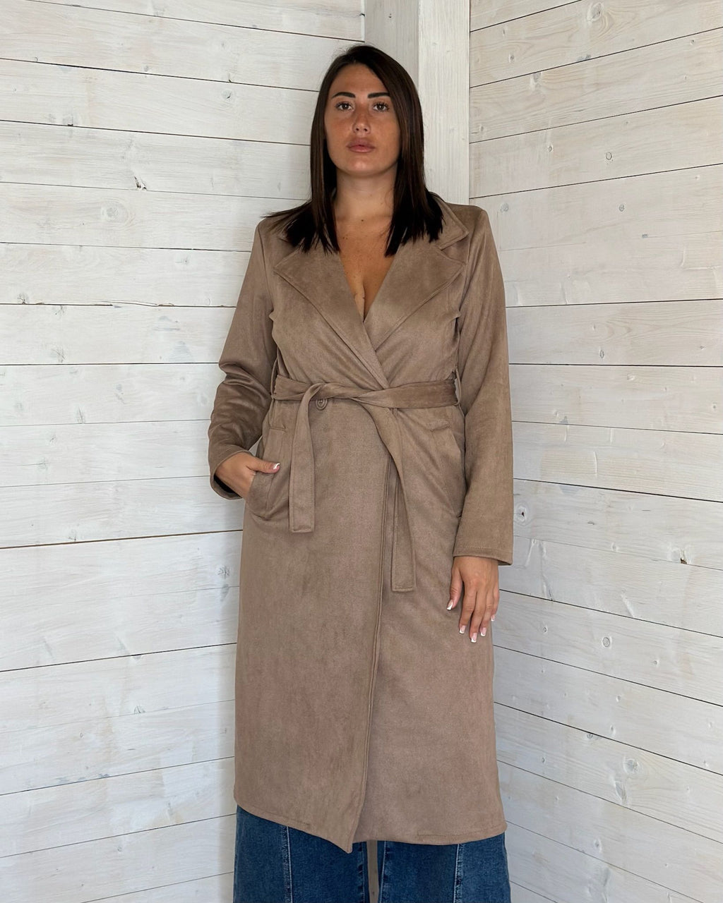 Trench Camoscio Beige