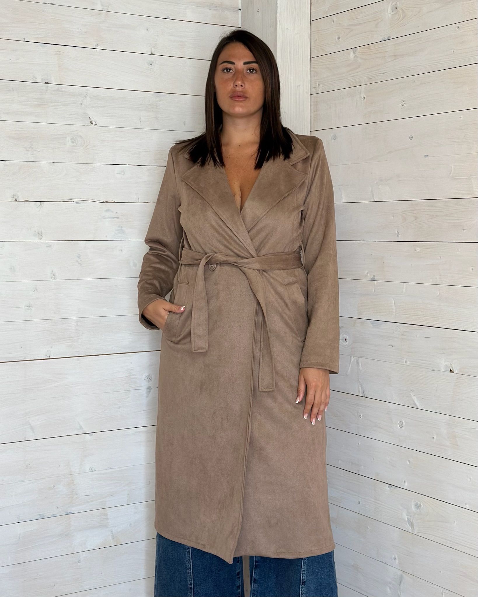 Trench Camoscio Beige