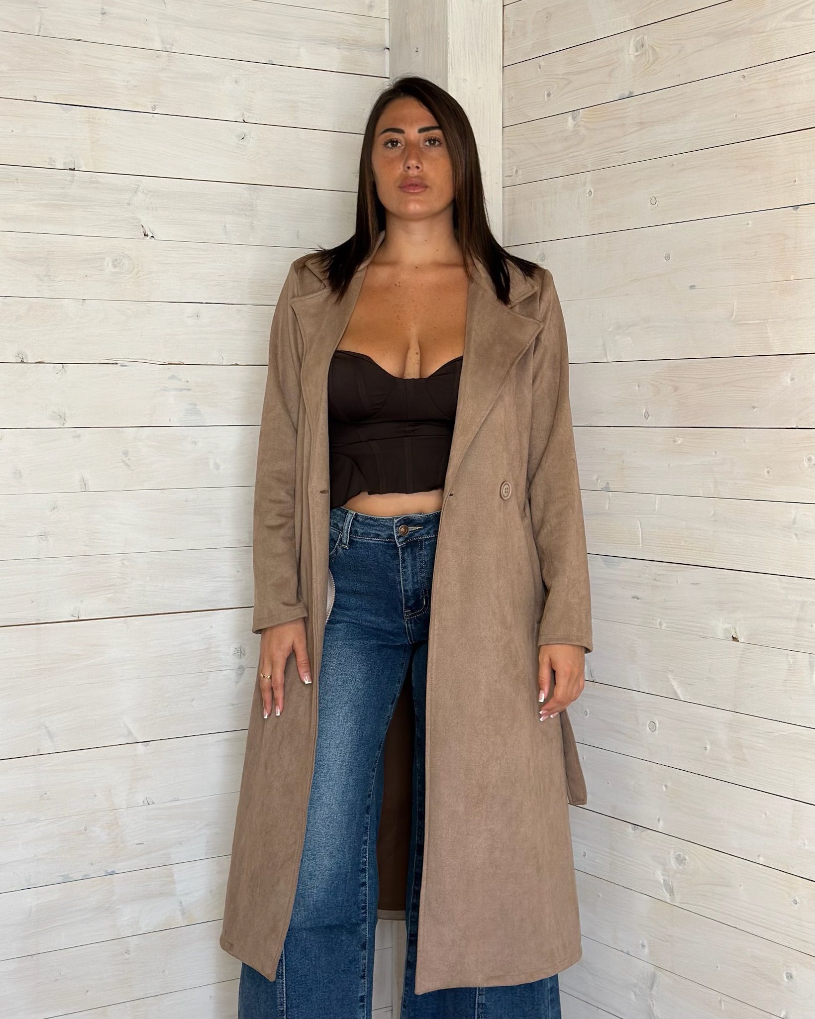 Trench Camoscio Beige